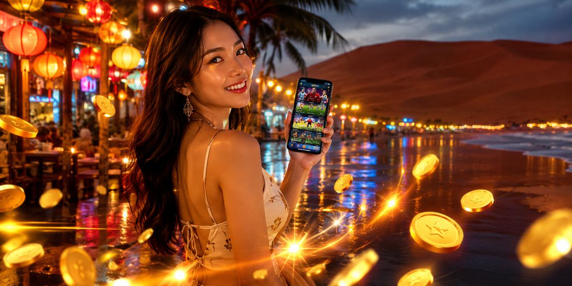 Người chơi tại Mũi Né tham gia cá cược thể thao qua thiết bị di động với ứng dụng 70mai