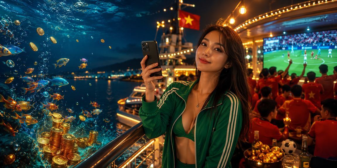 Người chơi trải nghiệm casino trực tuyến trên điện thoại tại bãi biển Phú Quốc